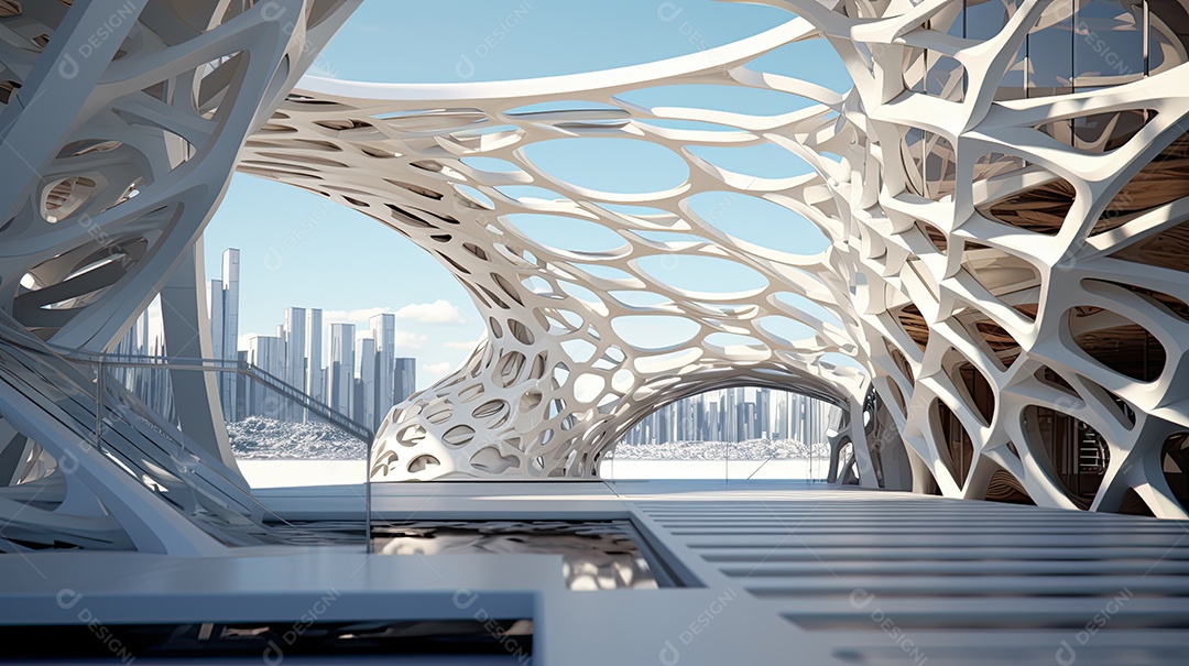 Arquitetura moderna futurista