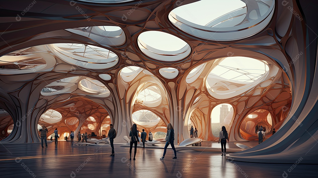 Arquitetura moderna futurista