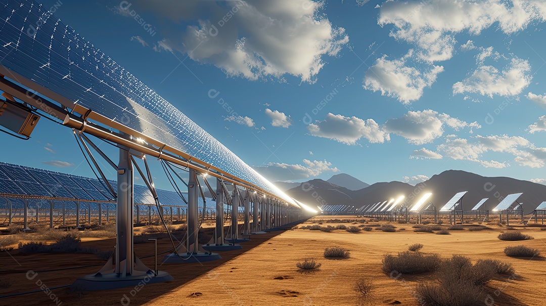 Usina de geração de energia solar