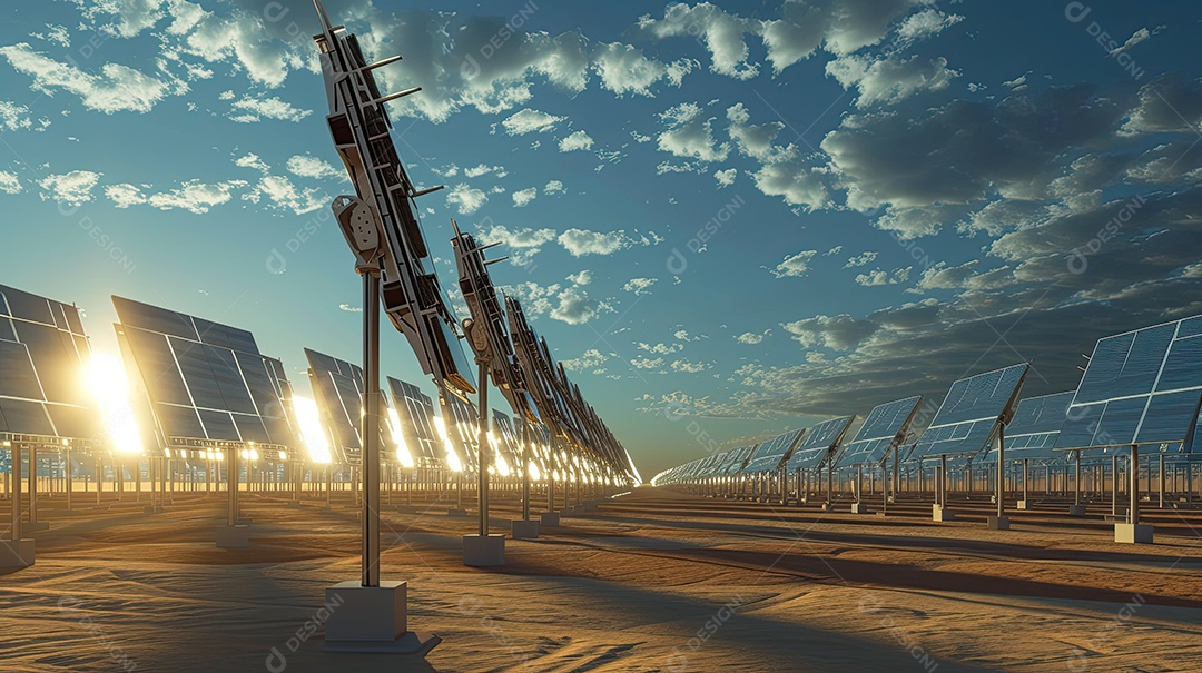 Usina de geração de energia solar