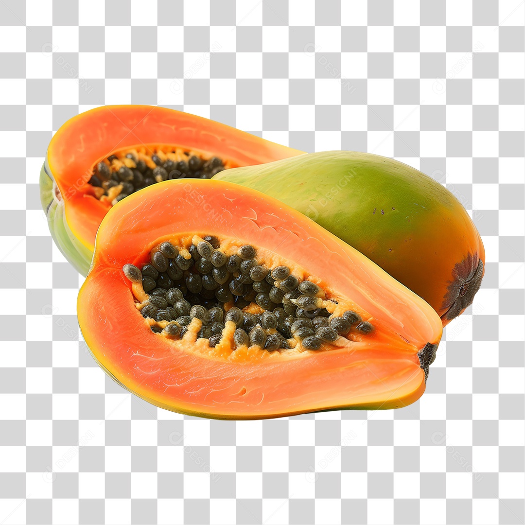 Fruta Mamão PNG Transparente