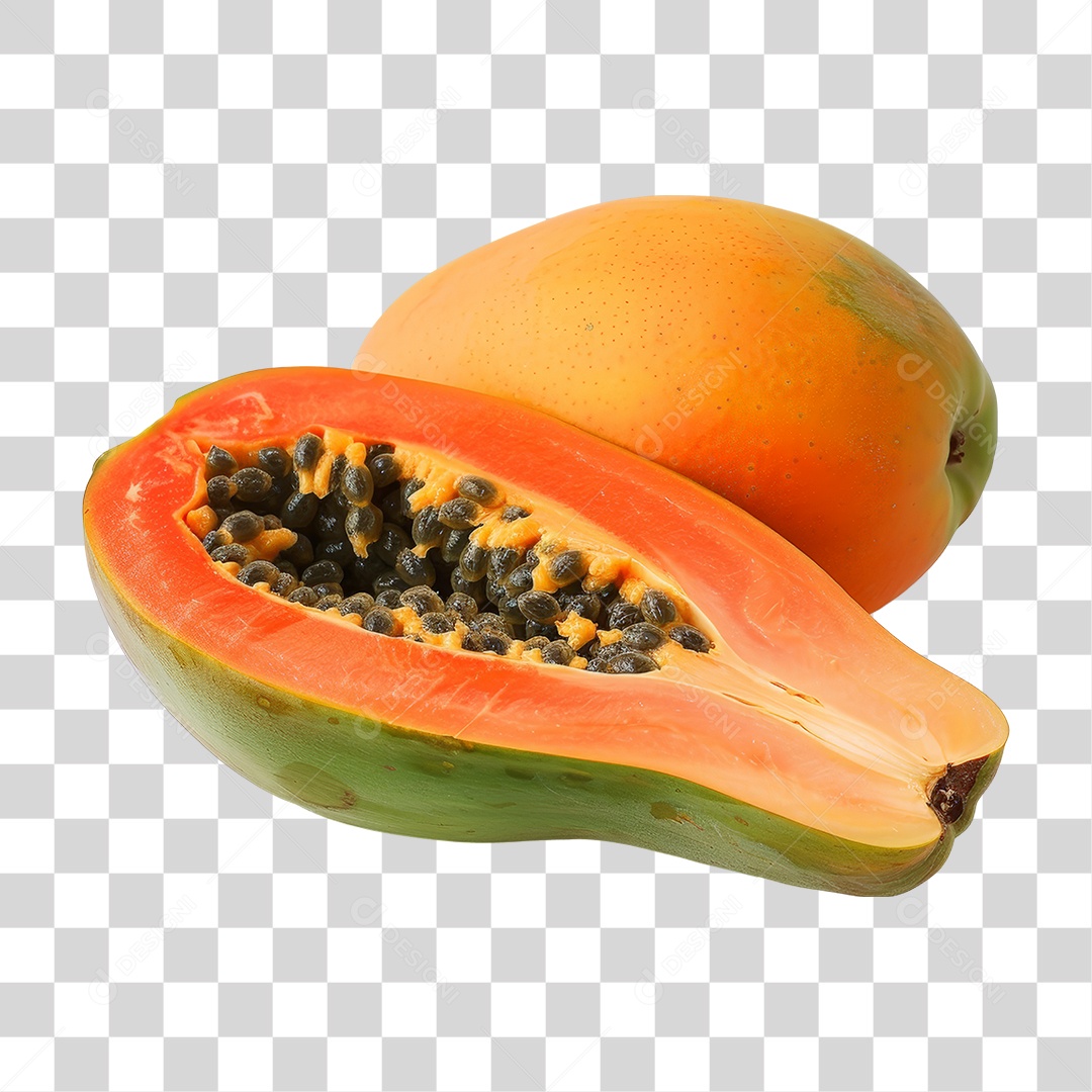 Fruta Mamão PNG Transparente