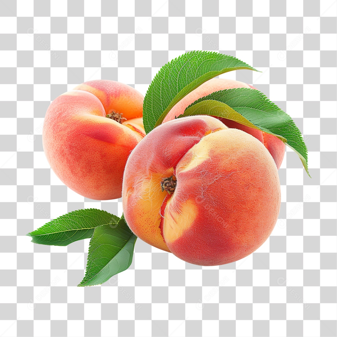 Fruta Pêssego PNG Transparente