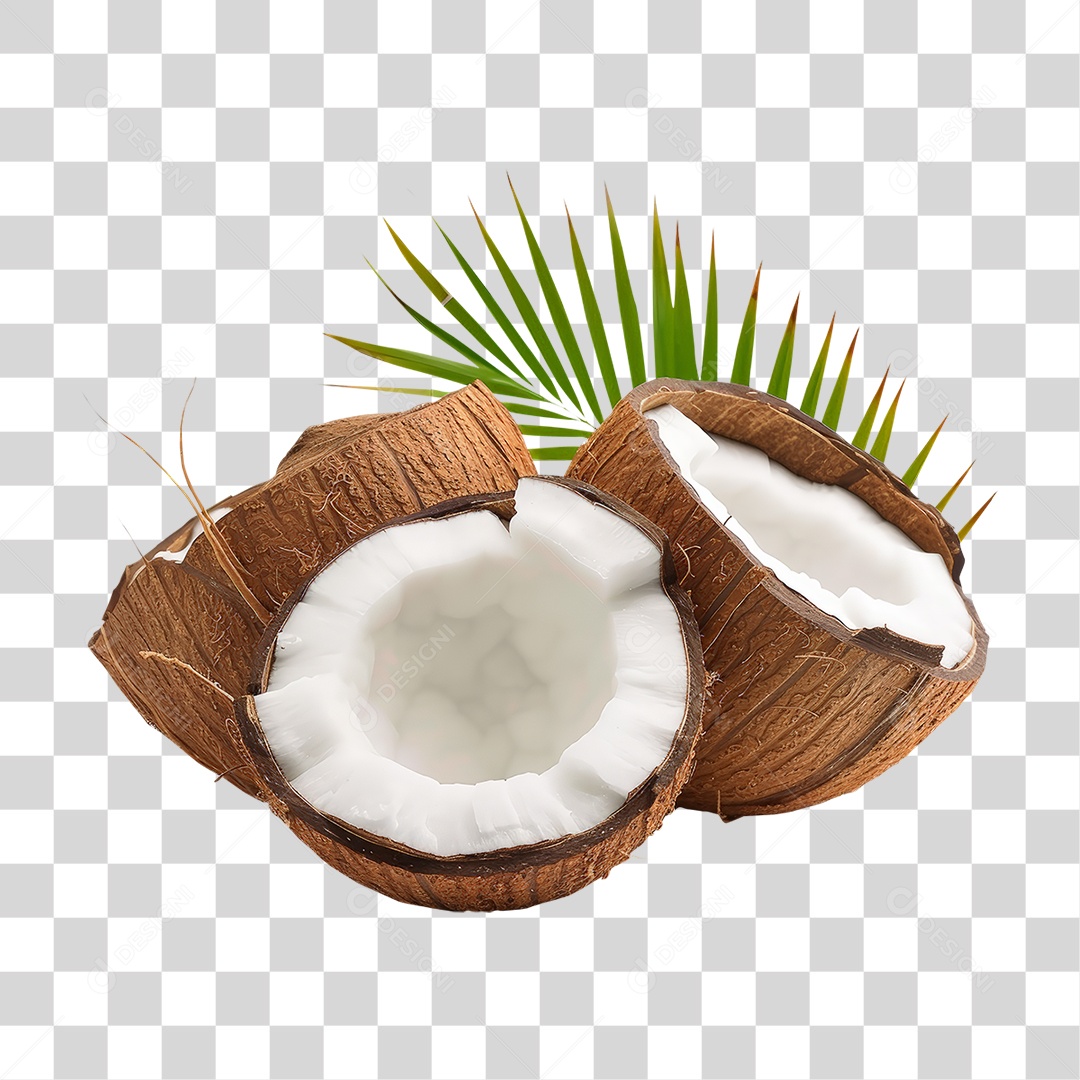 Fruta Coco PNG Transparente