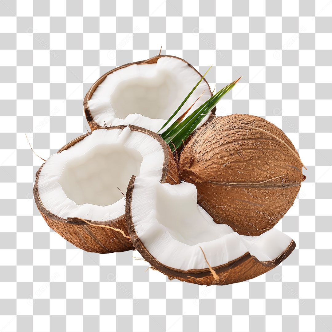 Fruta Coco PNG Transparente