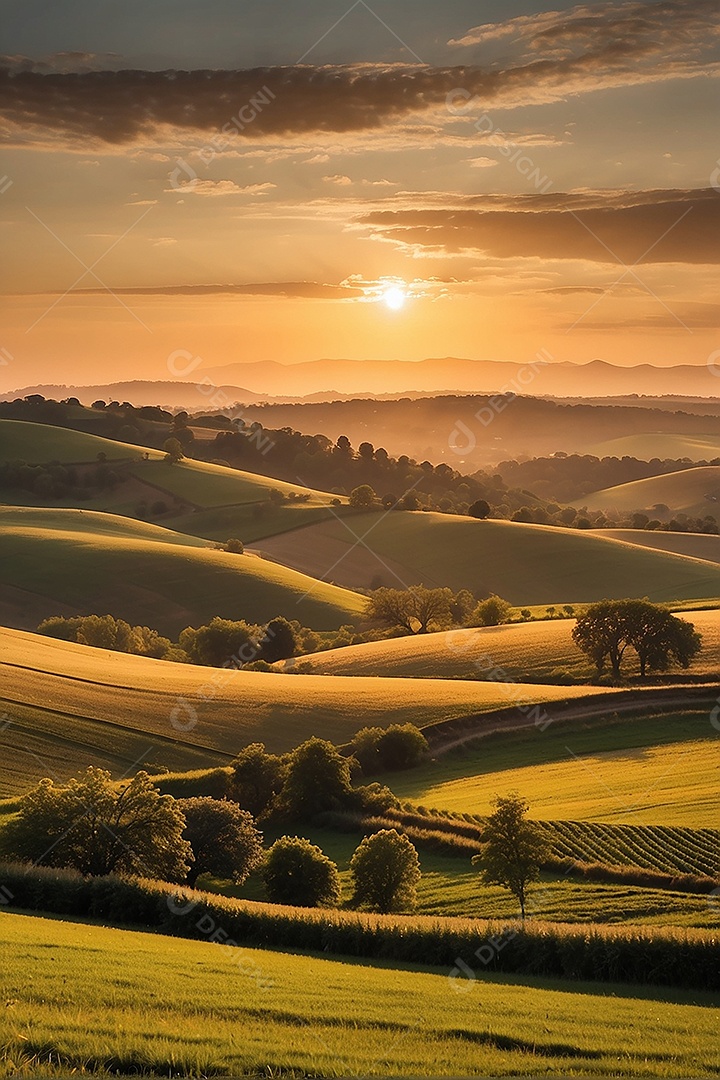 Pattern, a photo of a quiet field with hills