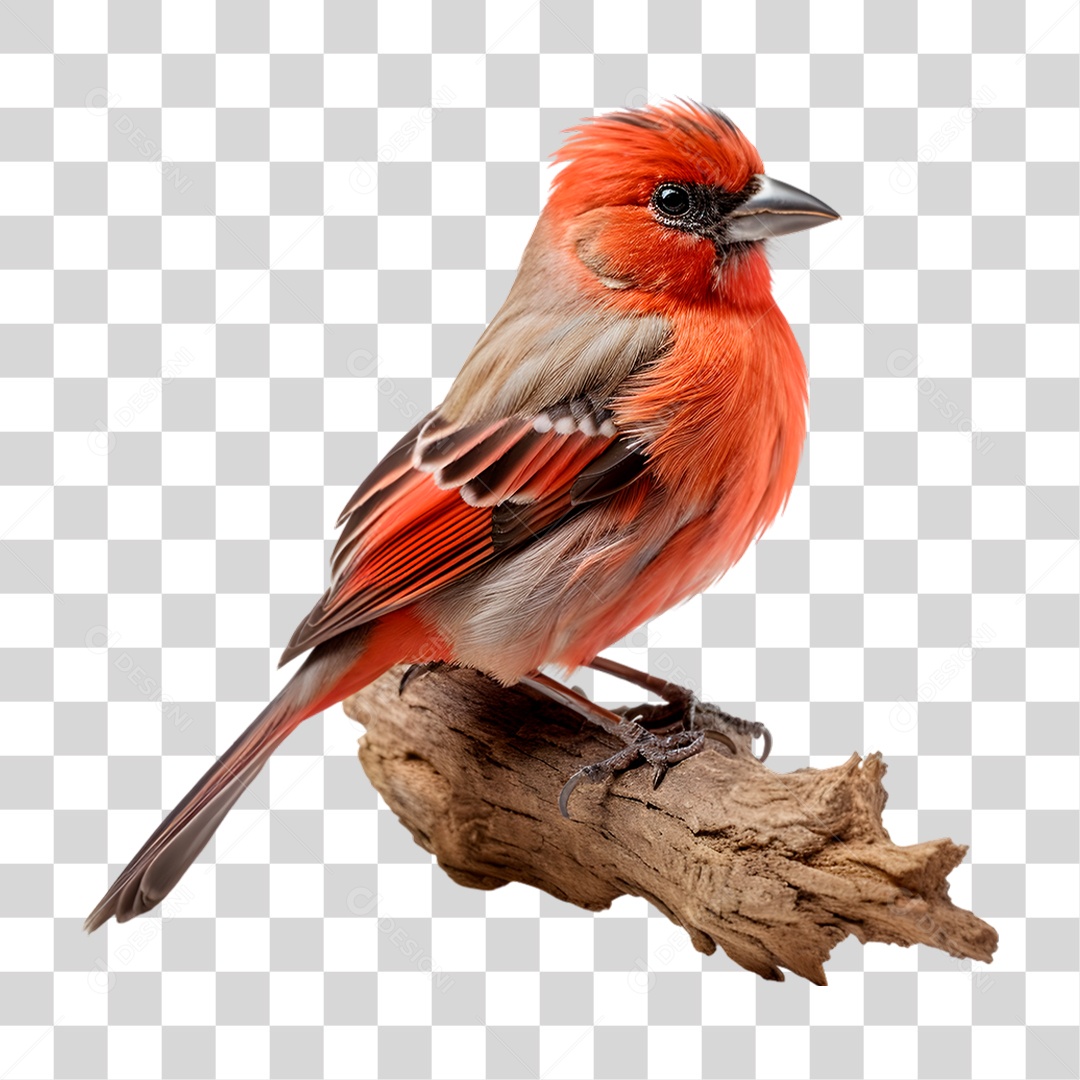Pássaro Cardeal PNG Transparente