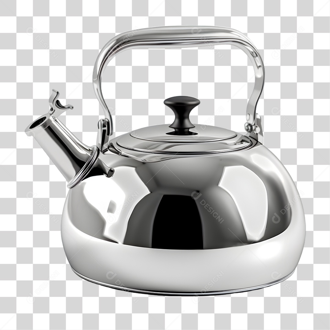 Transparent PNG Steel Kettle