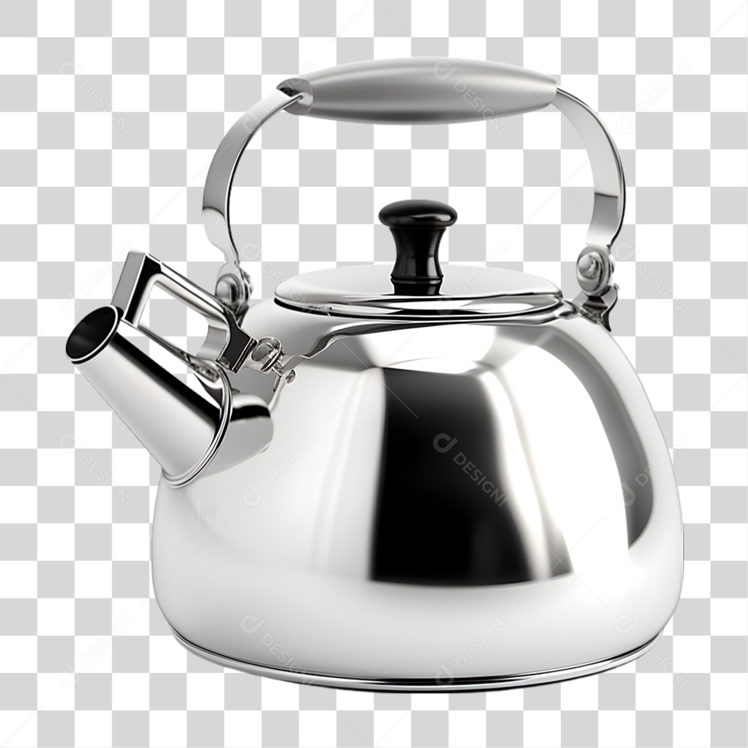 Chaleira de Aço PNG Transparente