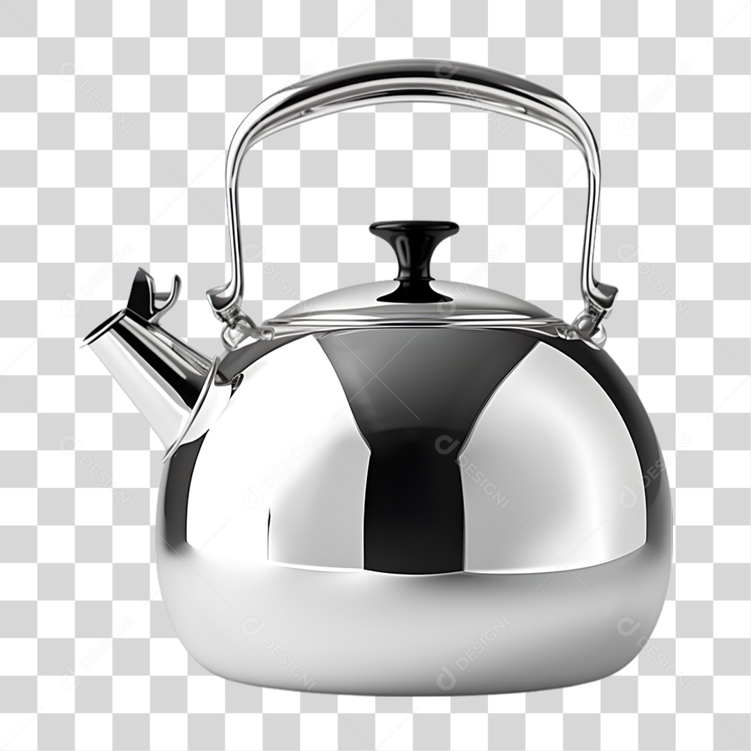 Chaleira de Aço PNG Transparente