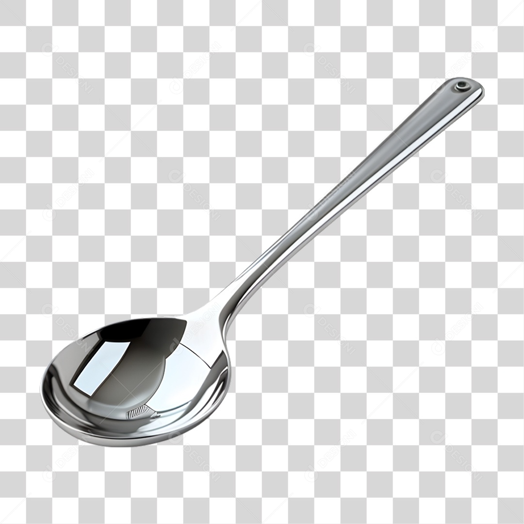 Colher de Aço PNG Transparente