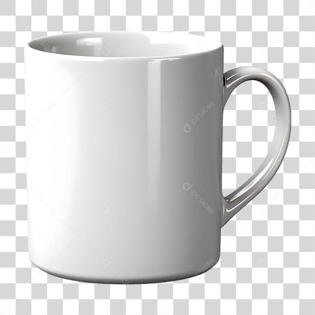 Caneca Branca PNG Transparente