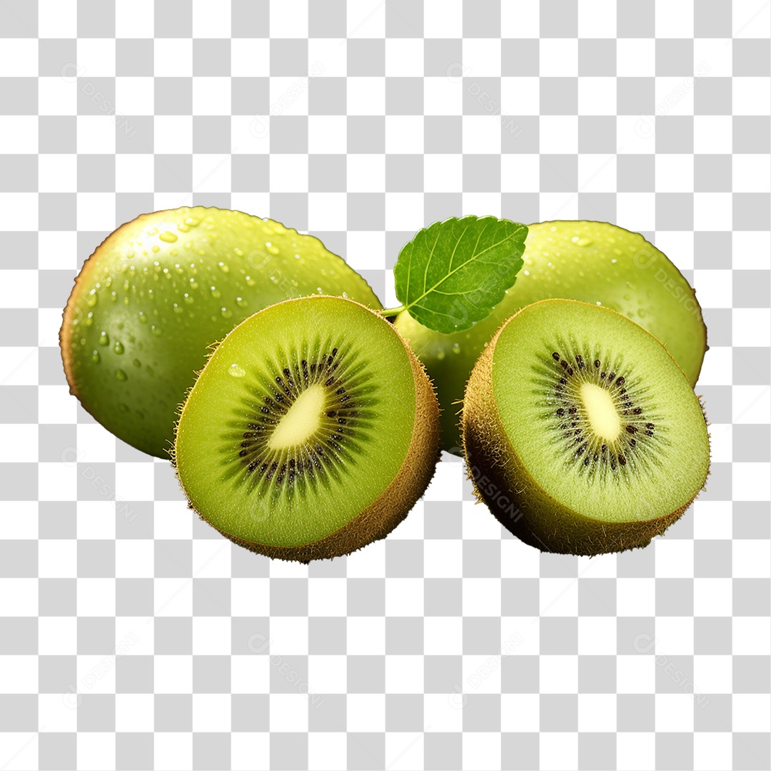 Fruta Kiwi PNG Transparente