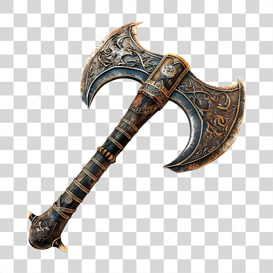 Machado de Lâmina Dupla PNG Transparente