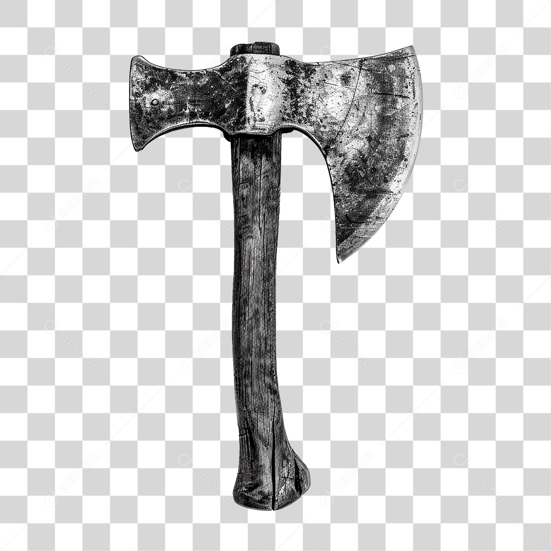 Machado de Lâmina Dupla PNG Transparente