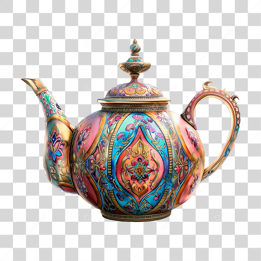 Bule de Cerâmica PNG Transparente