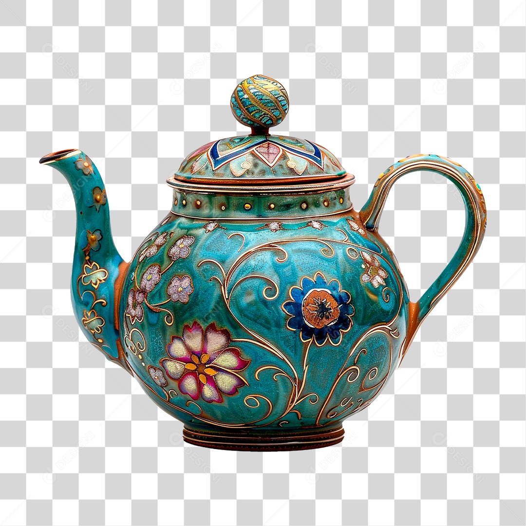 Bule de Cerâmica PNG Transparente