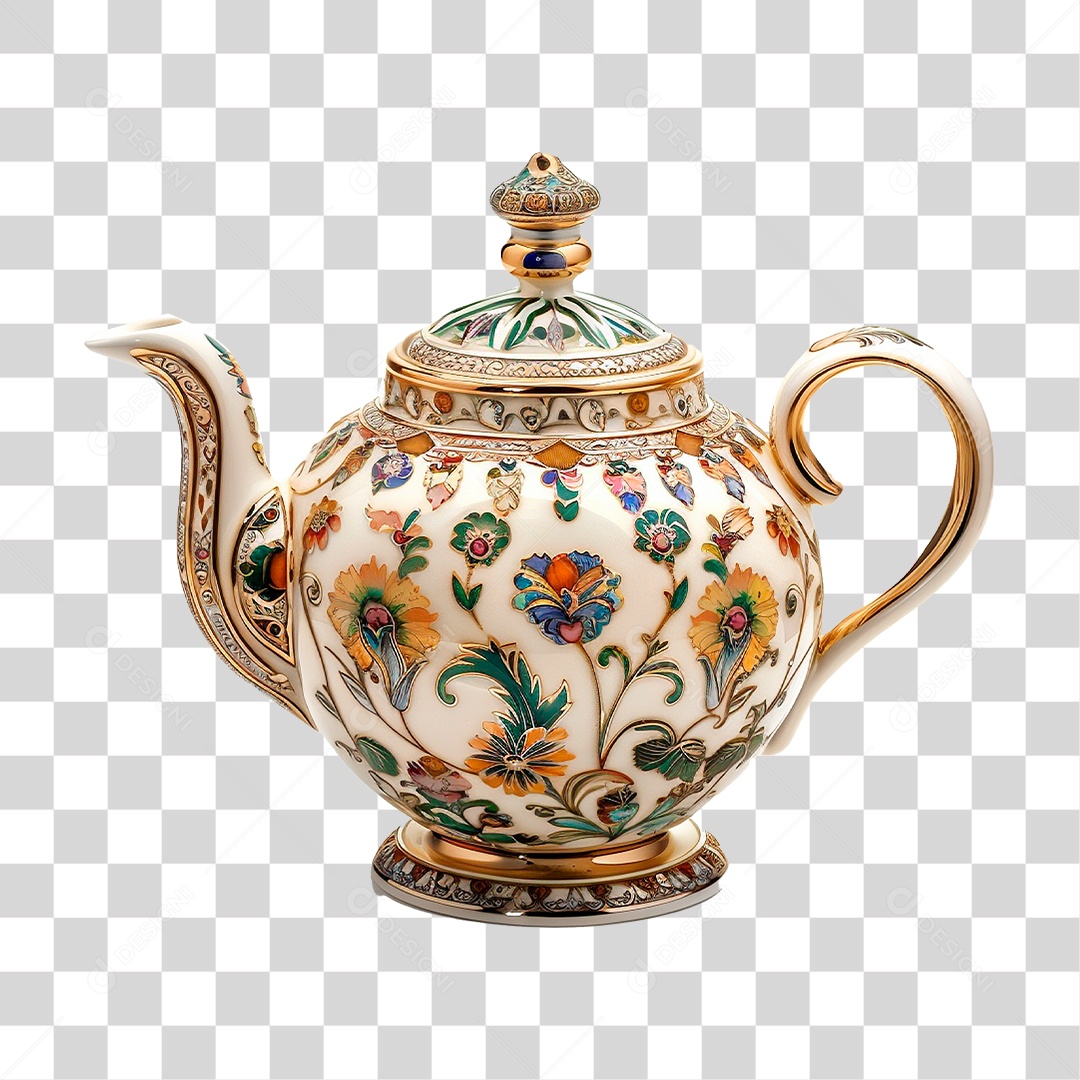 Bule de Cerâmica PNG Transparente