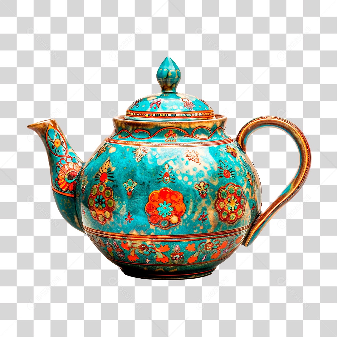 Bule de Cerâmica PNG Transparente