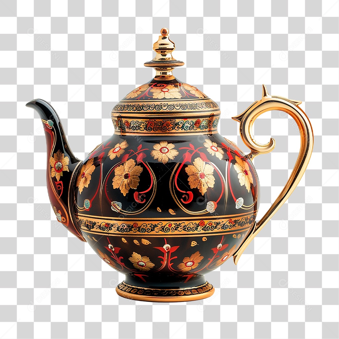 Bule de Cerâmica PNG Transparente