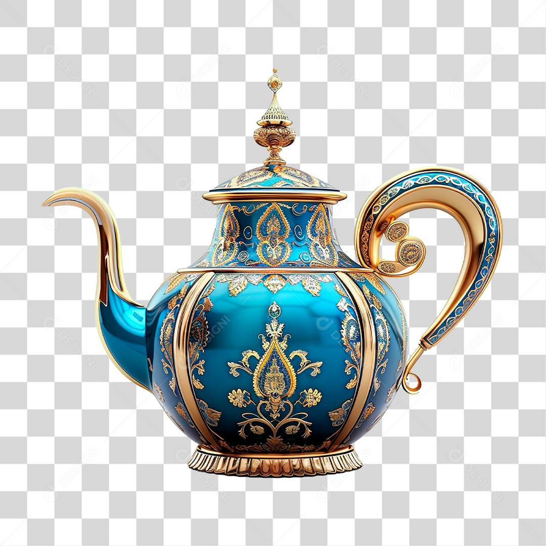 Bule de Cerâmica PNG Transparente