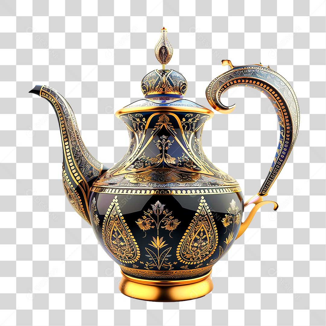 Bule de Cerâmica PNG Transparente