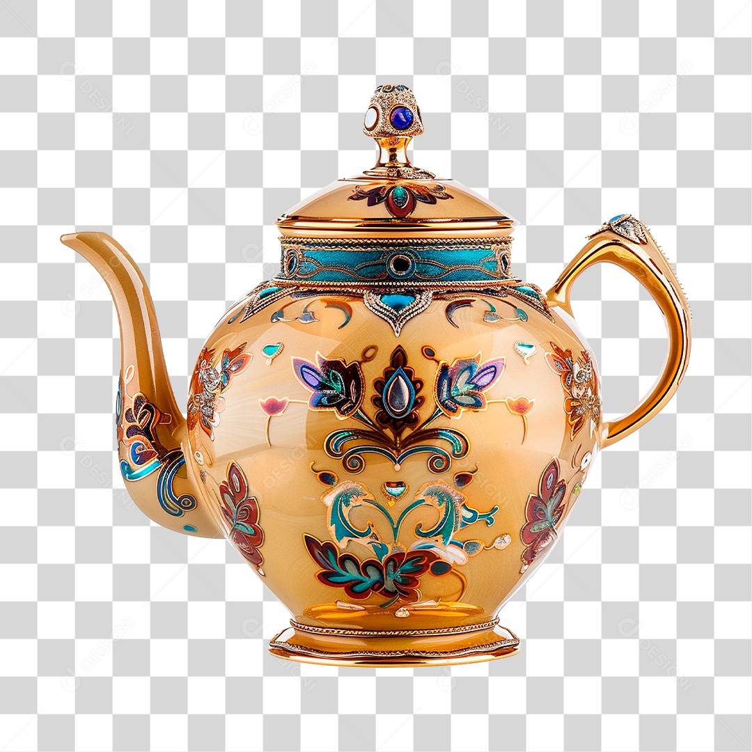 Bule de Cerâmica PNG Transparente