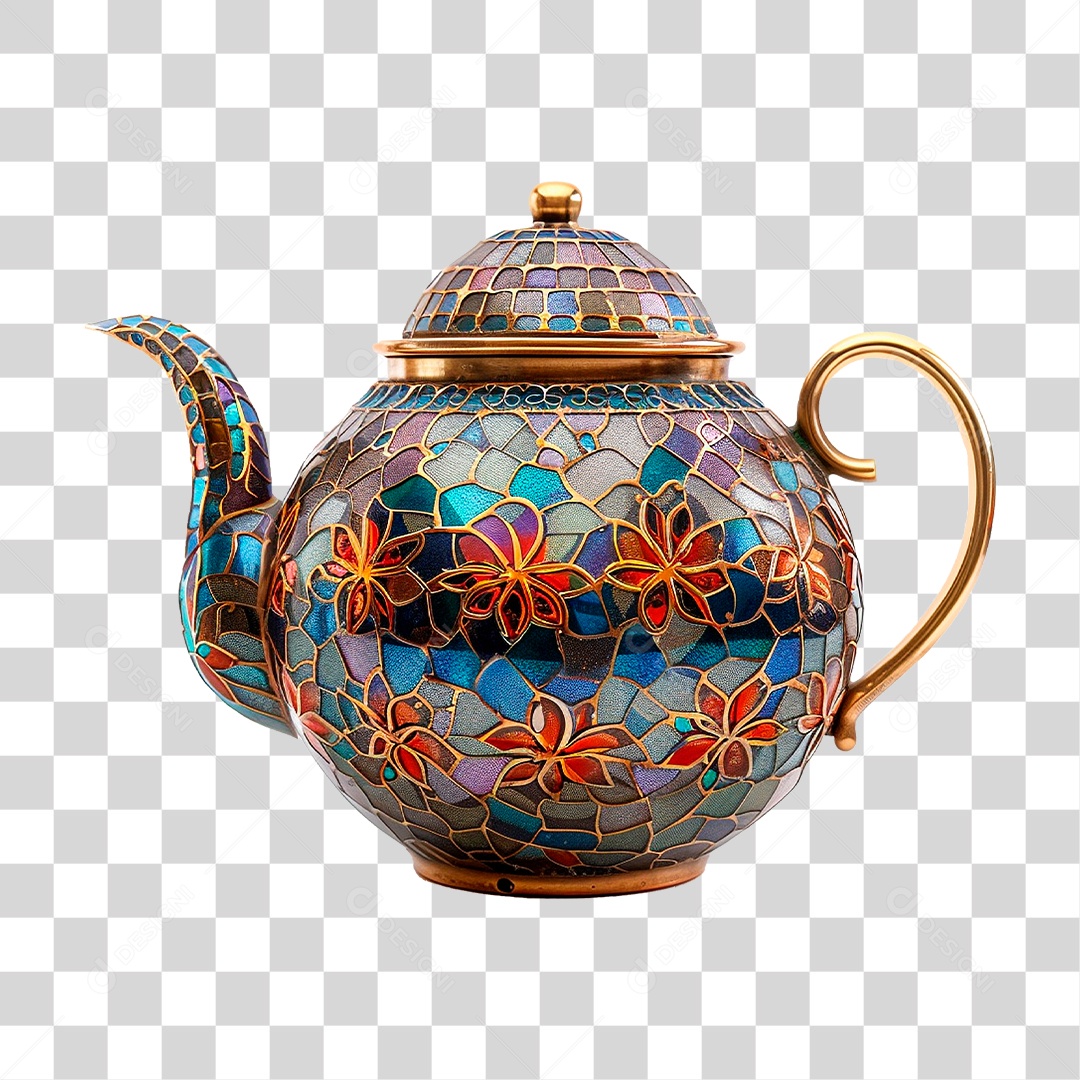 Bule de Cerâmica PNG Transparente