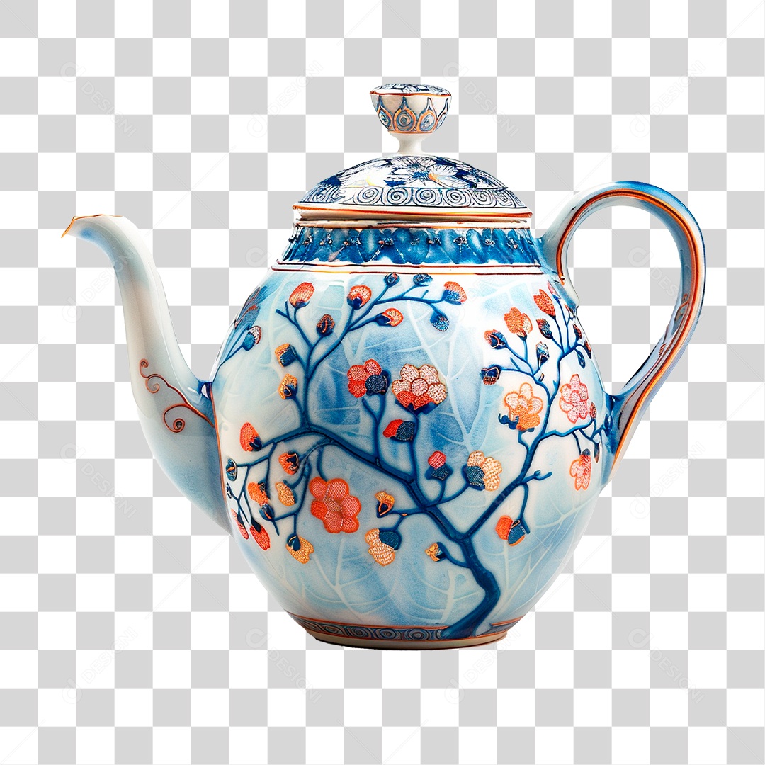 Bule de Cerâmica PNG Transparente