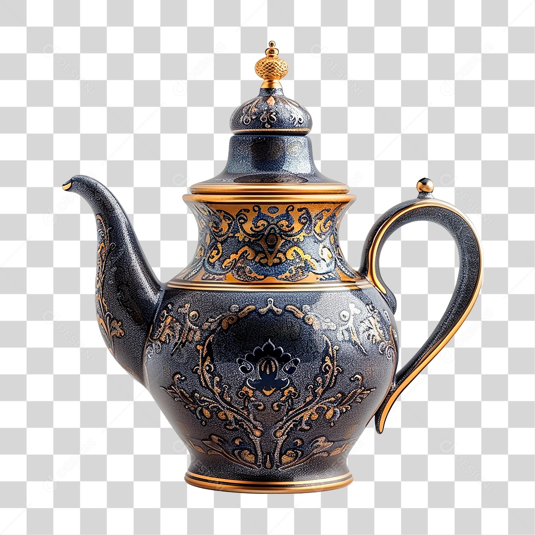 Bule de Cerâmica PNG Transparente