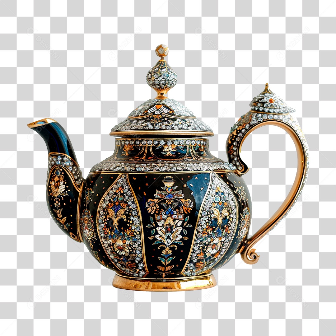 Bule de Cerâmica PNG Transparente