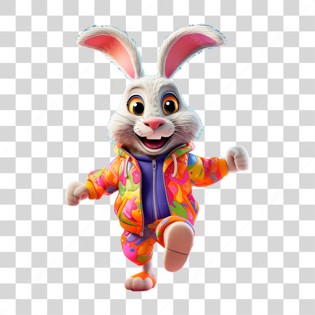 Coelho Desenho Animação Cartoon PNG Transparente