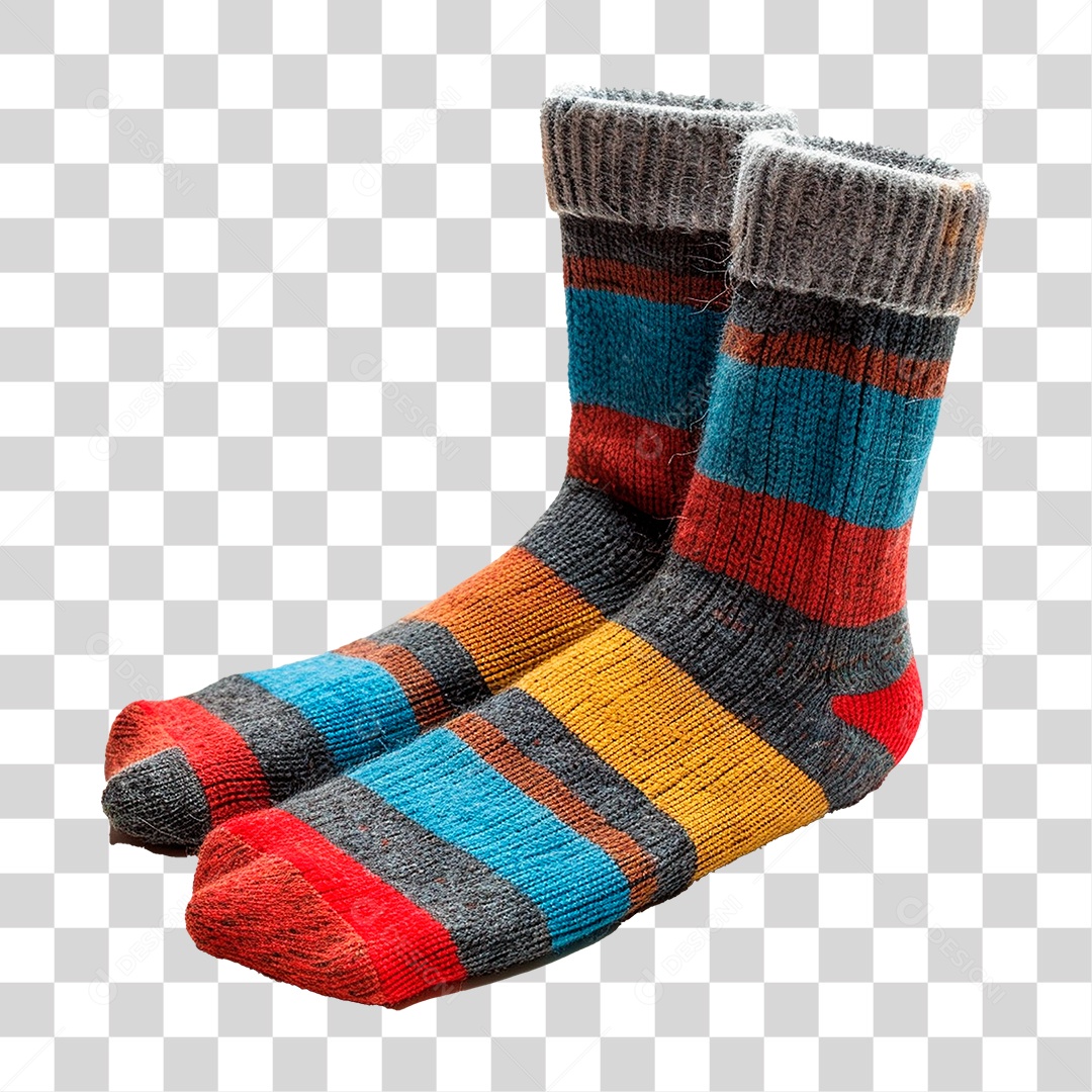 Meia de Malha PNG Transparente