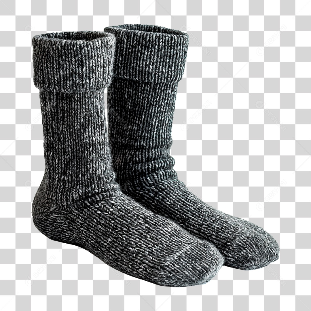 Meia de Malha PNG Transparente
