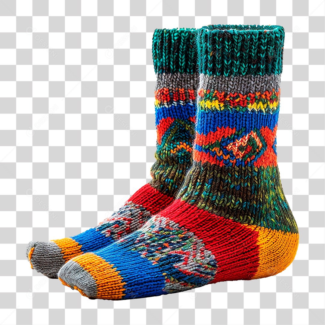 Meia de Malha PNG Transparente