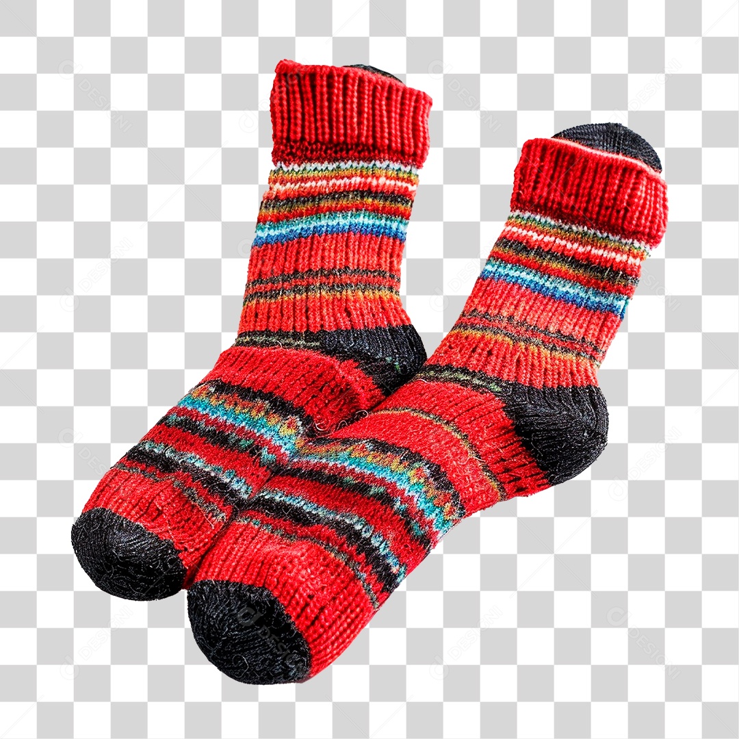 Meia de Malha PNG Transparente