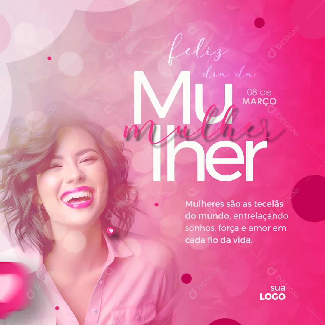Dia Internacional das Mulheres 8 de Março são Tecelãs do Mundo Social Media PSD Editável