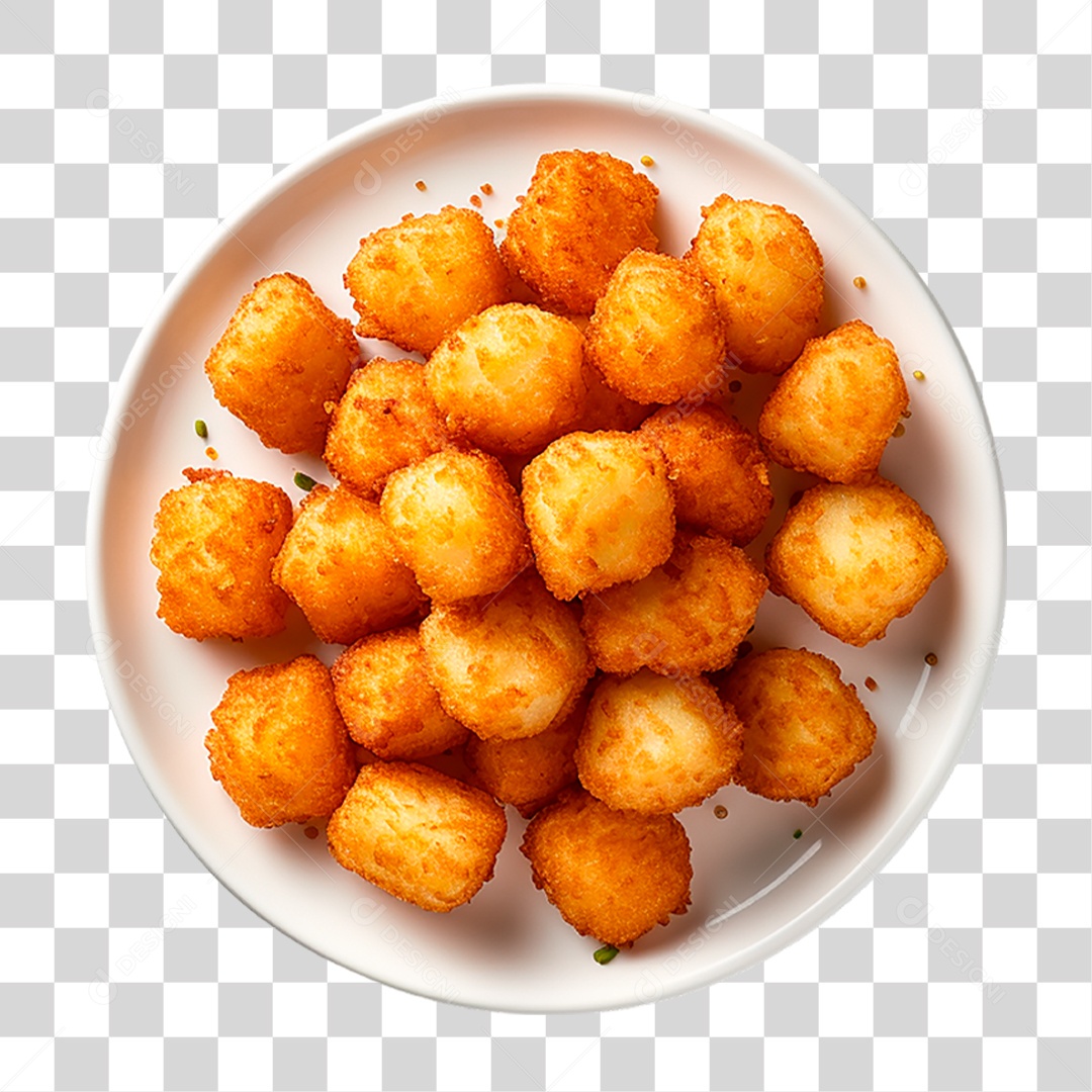 Prato de Tater Tots PNG Transparente