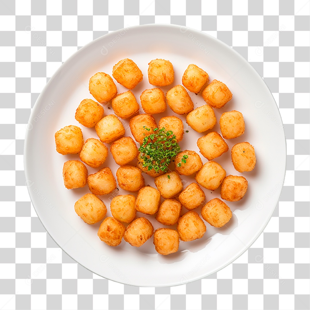 Prato de Tater Tots PNG Transparente
