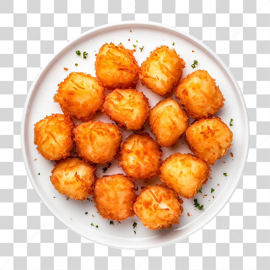 Prato de Tater Tots PNG Transparente