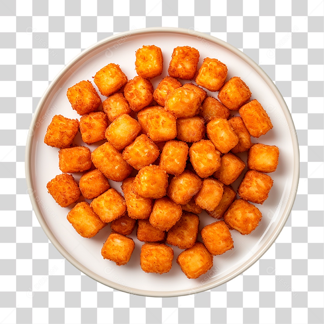 Prato de Tater Tots PNG Transparente