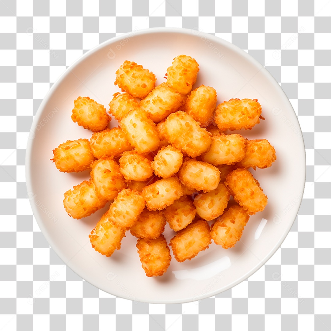 Prato de Tater Tots PNG Transparente