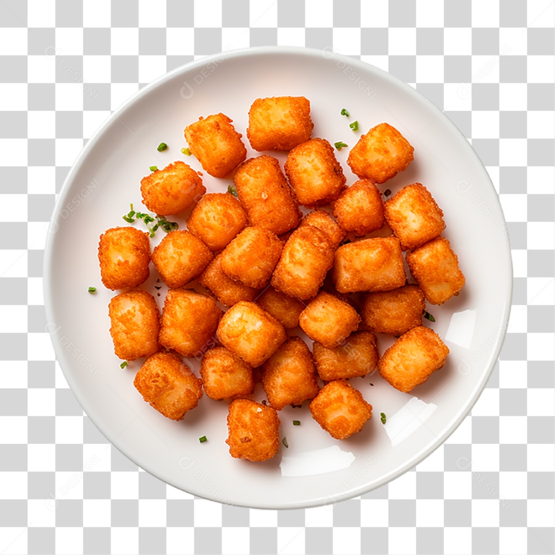 Prato de Tater Tots PNG Transparente
