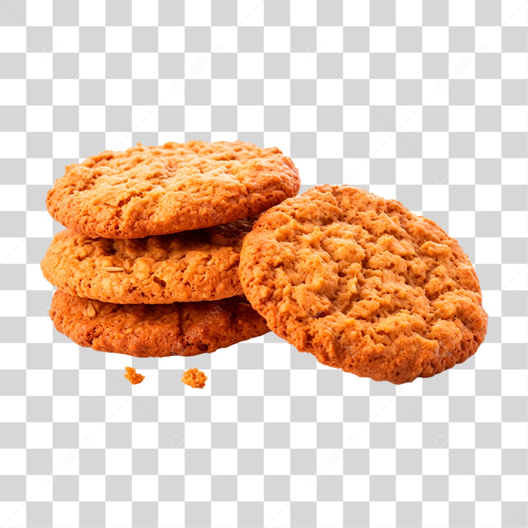 Cookies de Aveia PNG Transparente