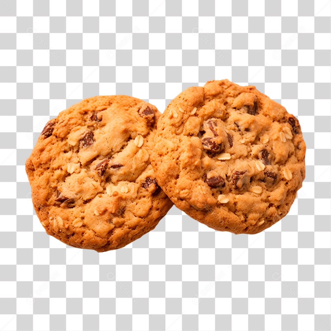 Cookies de Aveia PNG Transparente