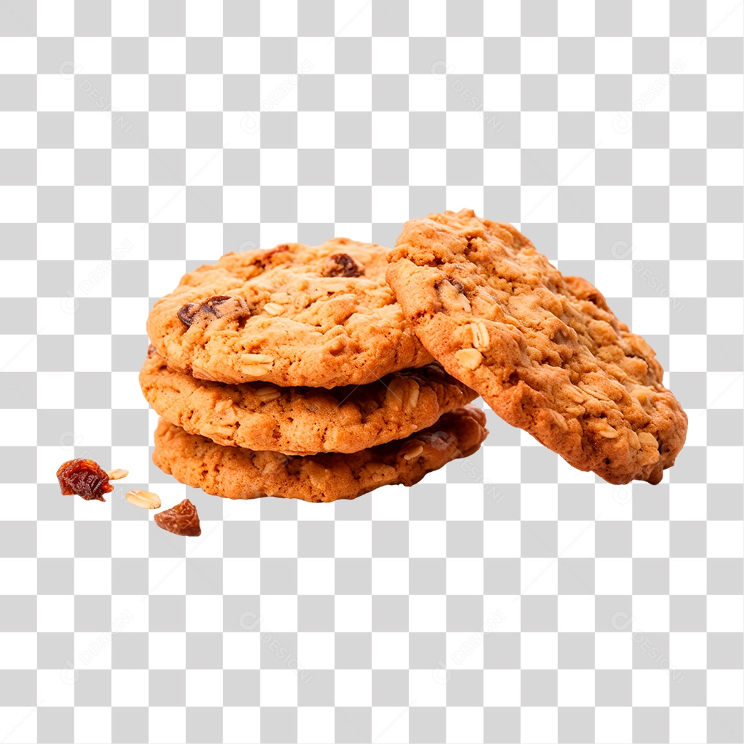 Cookies de Aveia PNG Transparente