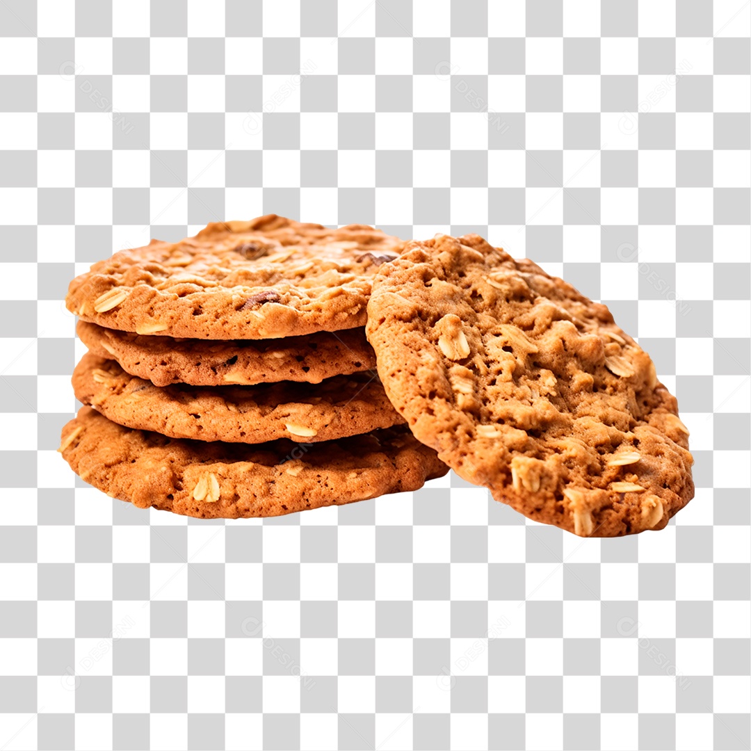 Cookies de Aveia PNG Transparente