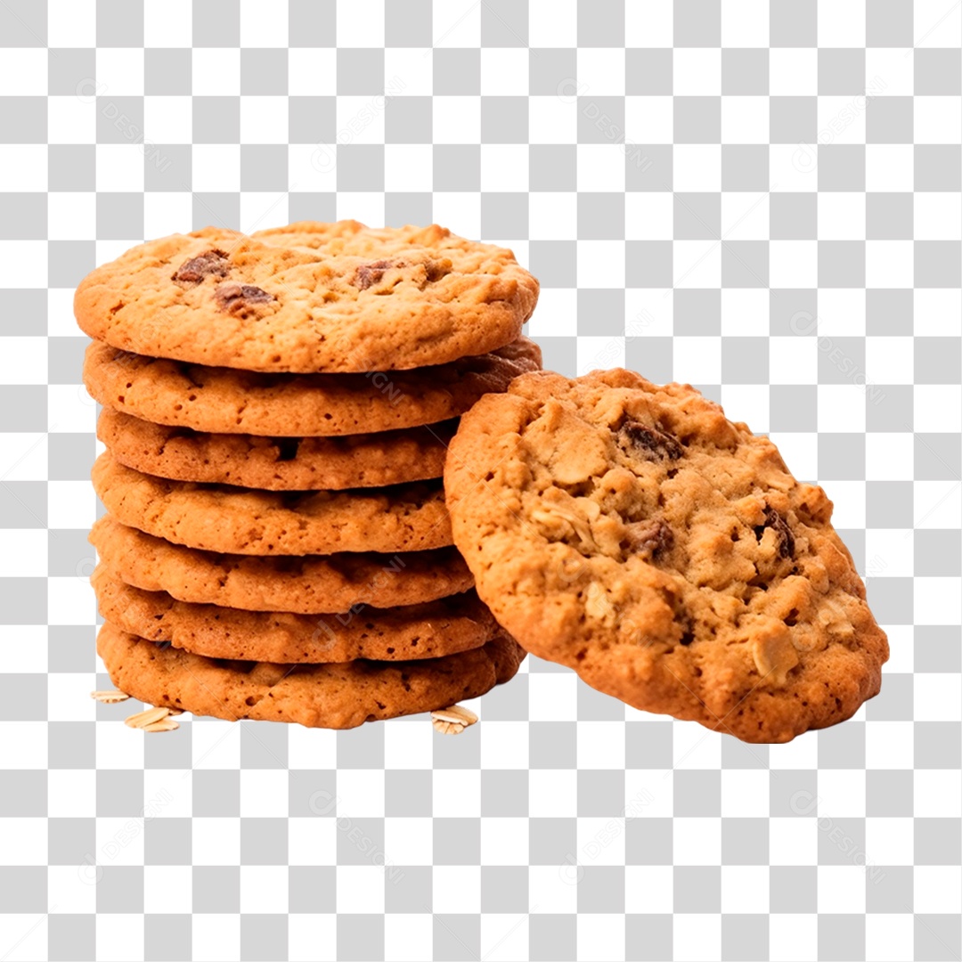 Cookies de Aveia PNG Transparente