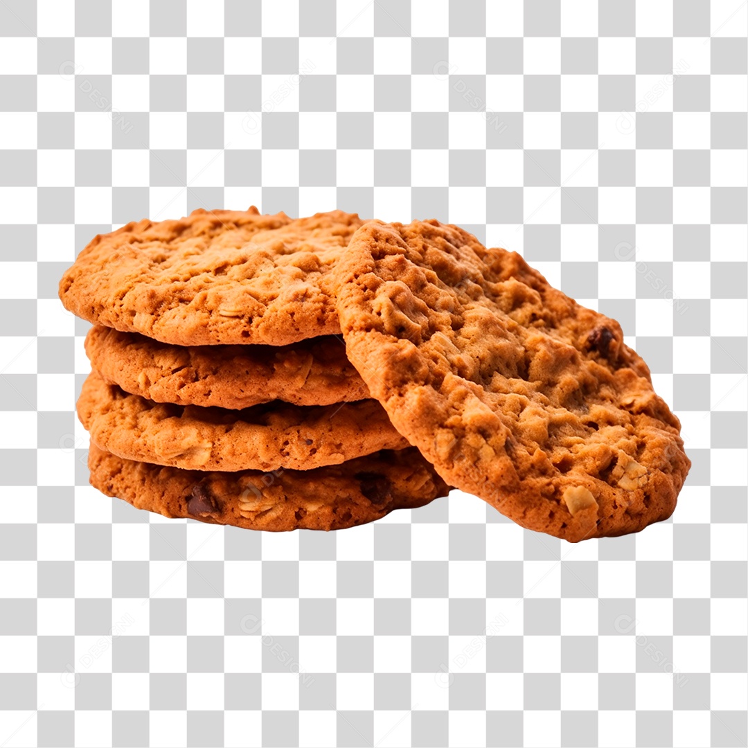 Cookies de Aveia PNG Transparente
