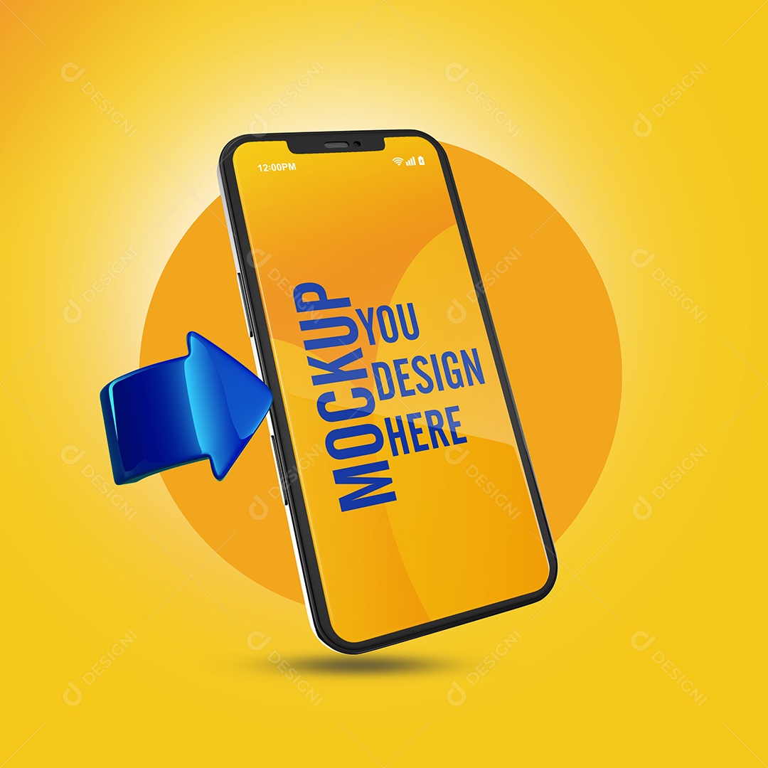 Mockup de Celular PSD Editável